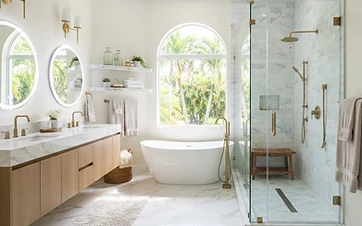 Illustrative photo of a remodeled bathroom