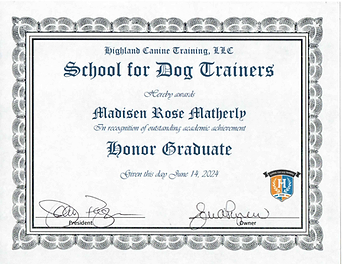 Honor Graduate Recognition
