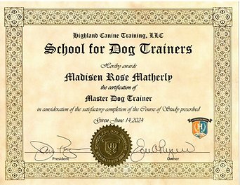 Highland Canine — School for Dog Trainers Diploma