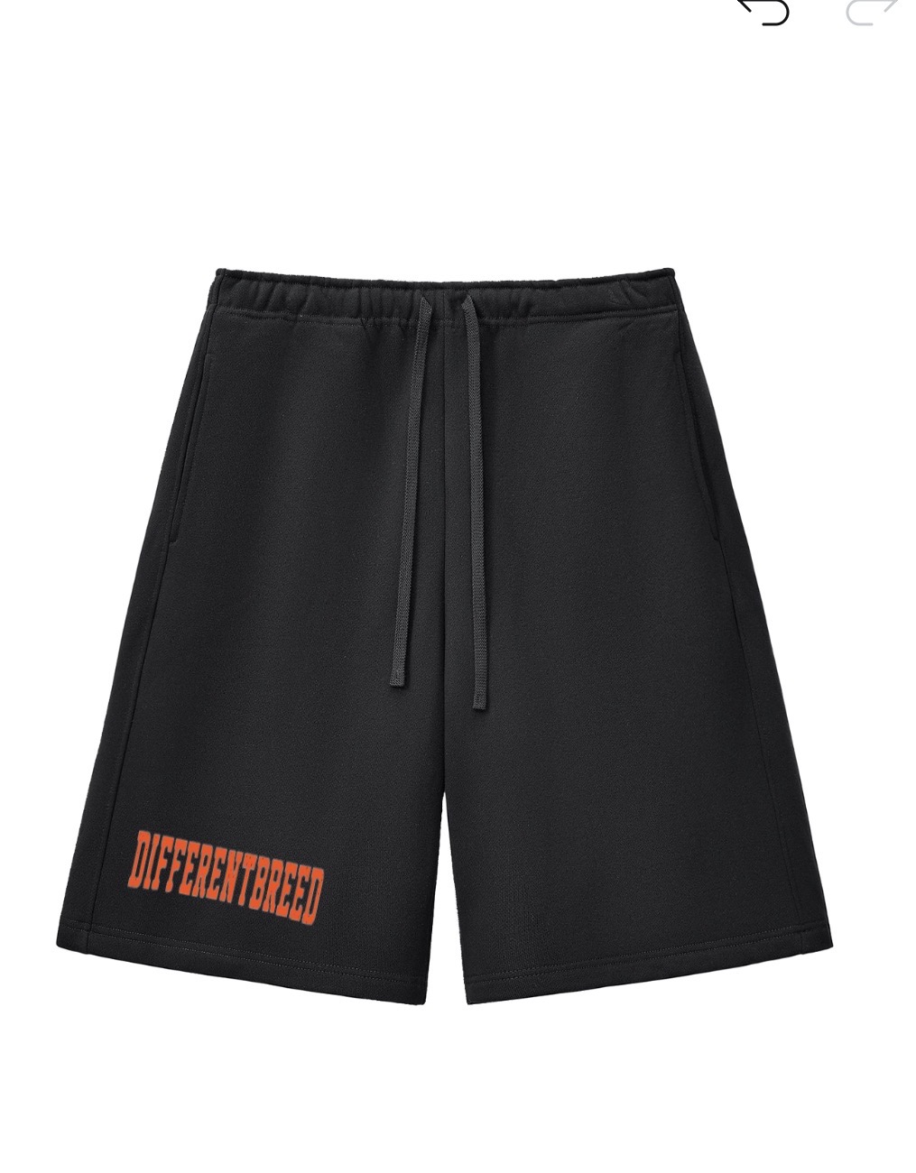 Varsity Shorts — Burnt Orange — front
