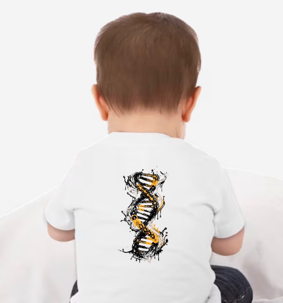 Signature Tee - White & Gold — back