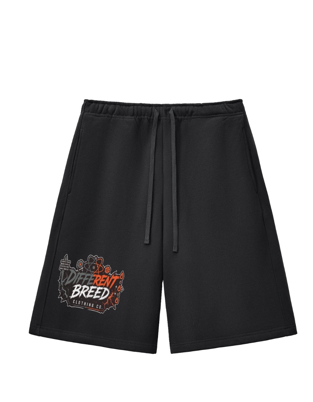 Signature Shorts — Orange & White — front
