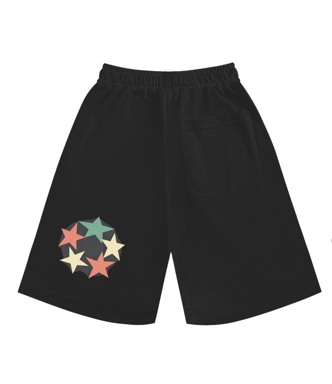 Kids Signature Shorts — Purple & Green — back