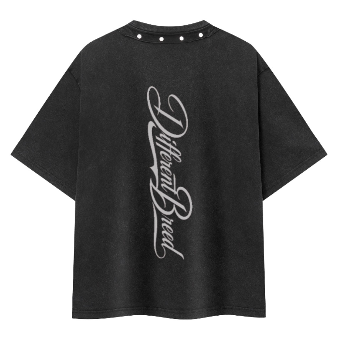 DB Washed Boxy Studded Tee — back