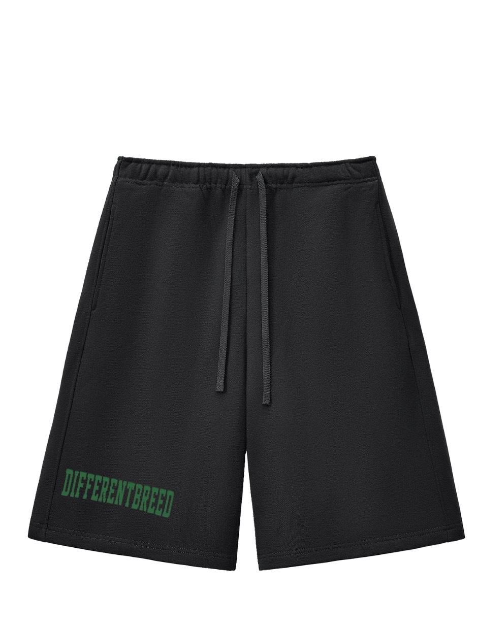 Varsity Shorts — Forest Green — front