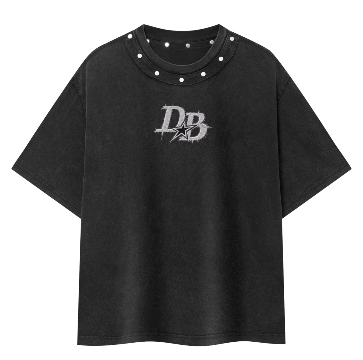 DB Washed Boxy Studded Tee