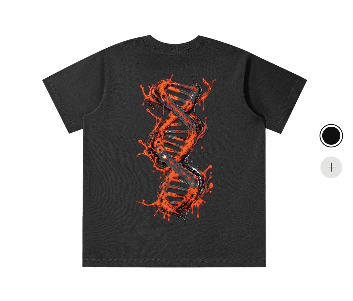 Kids Signature Tee - Orange & Gray — back