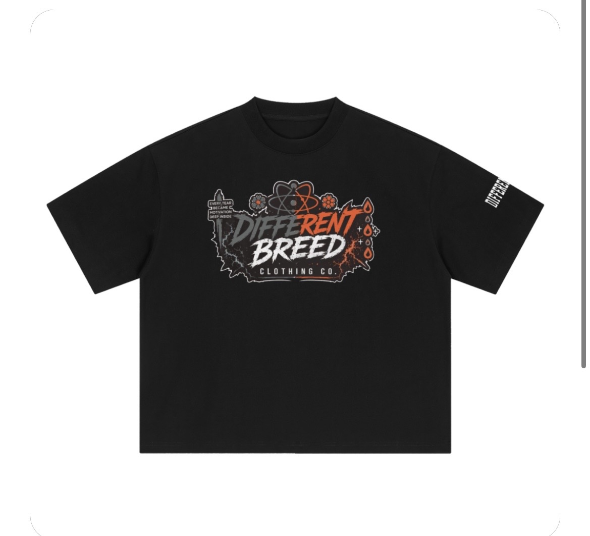 Men's Signature Tee - Orange & White — front