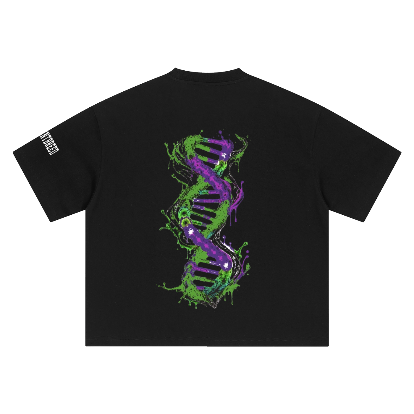 Men's Signature Tee - Green & Purple — back