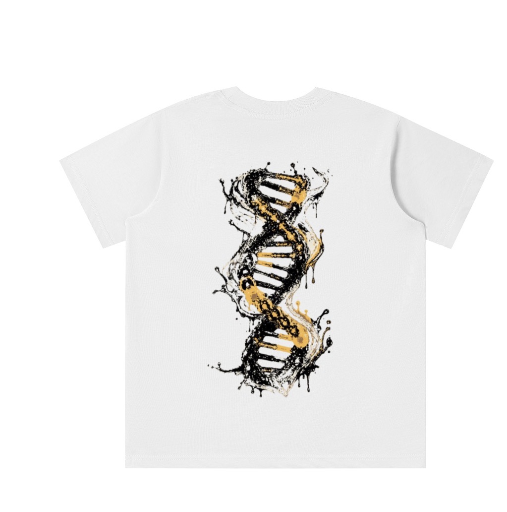 Kids Signature Tee - Natural & Gold — back