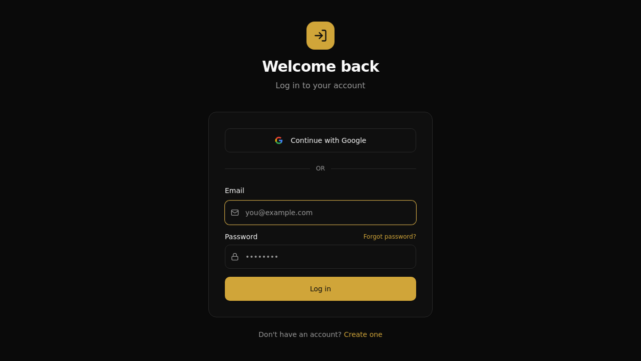 course to app template preview