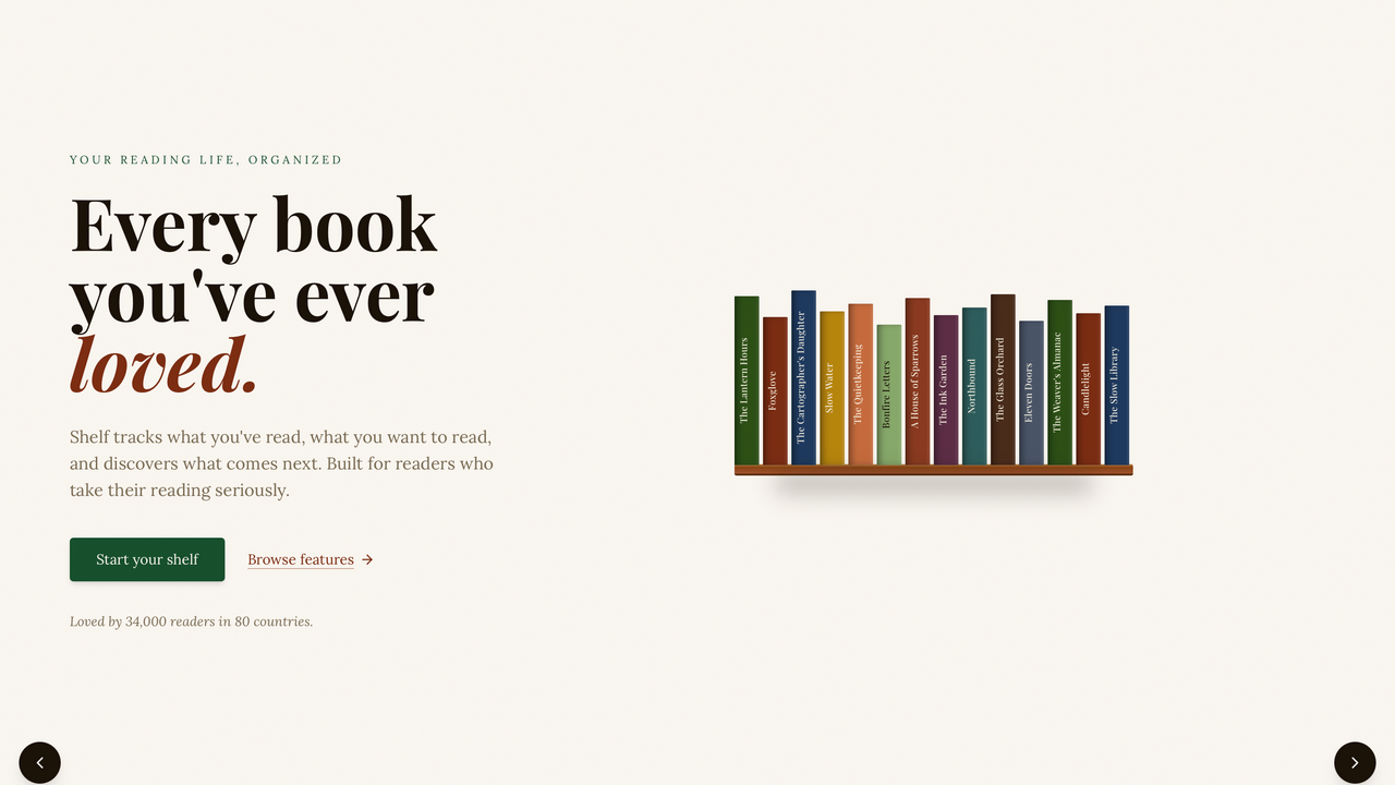 Shelf template preview