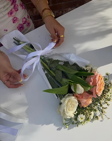 Wrapping a Bouquet