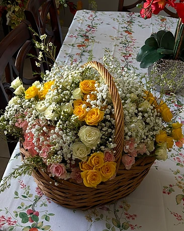Completed Flower Basket