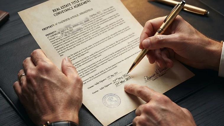 Homeowner conducting a mortgage document review to spot loan document errors.