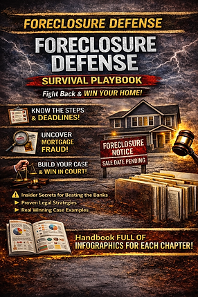 Foreclosure Defense Infographic Handbook cover