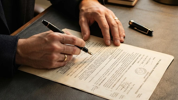 Homeowner conducting a mortgage document review to spot loan document errors.