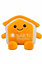 Peluche My Homy en forme de maison, vue de face