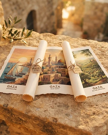 Gaza Coastline Poster Set