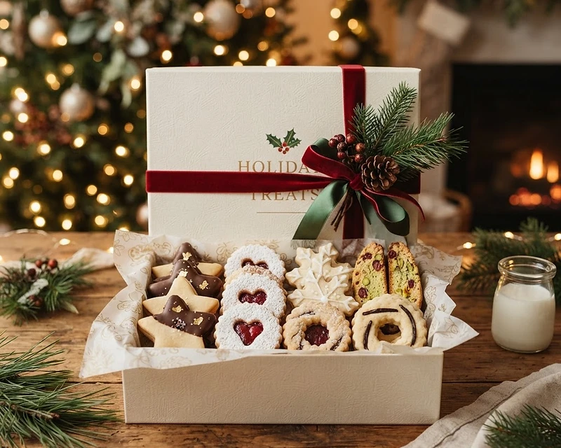 Christmas cookie gift box