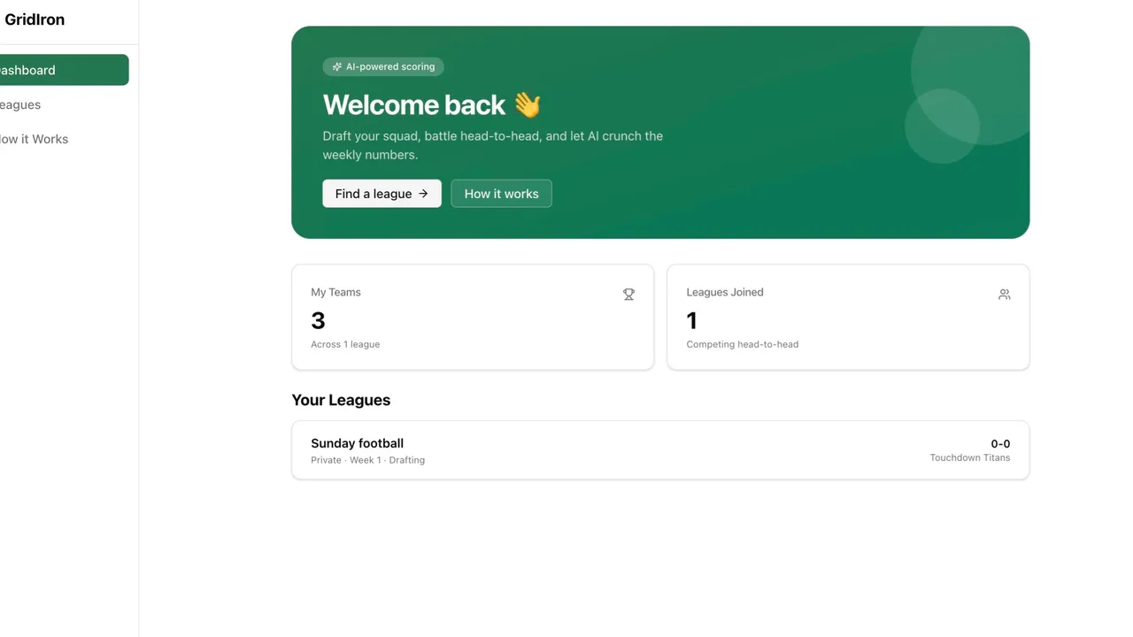 Fantasy Football template preview