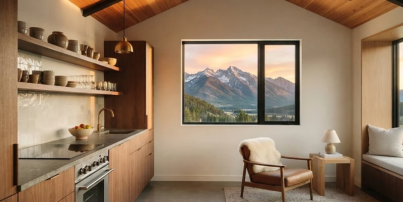 Interior of a modern Montana ADU