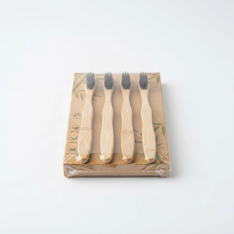 Bamboo Toothbrush 4-Pack