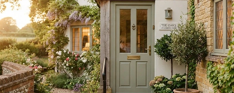 A welcoming front entrance to a children's home