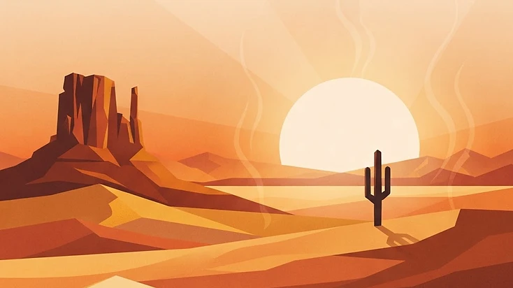 Illustration of deserts