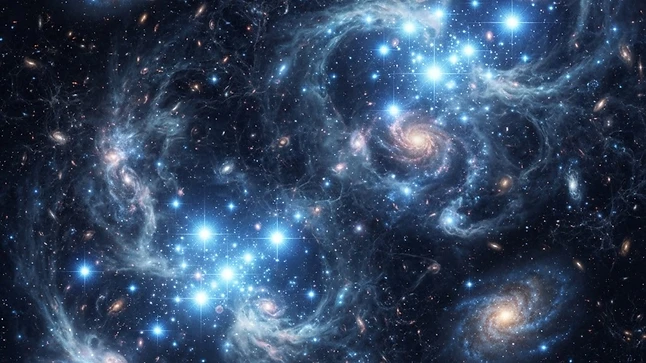 First stars & galaxies — illustration