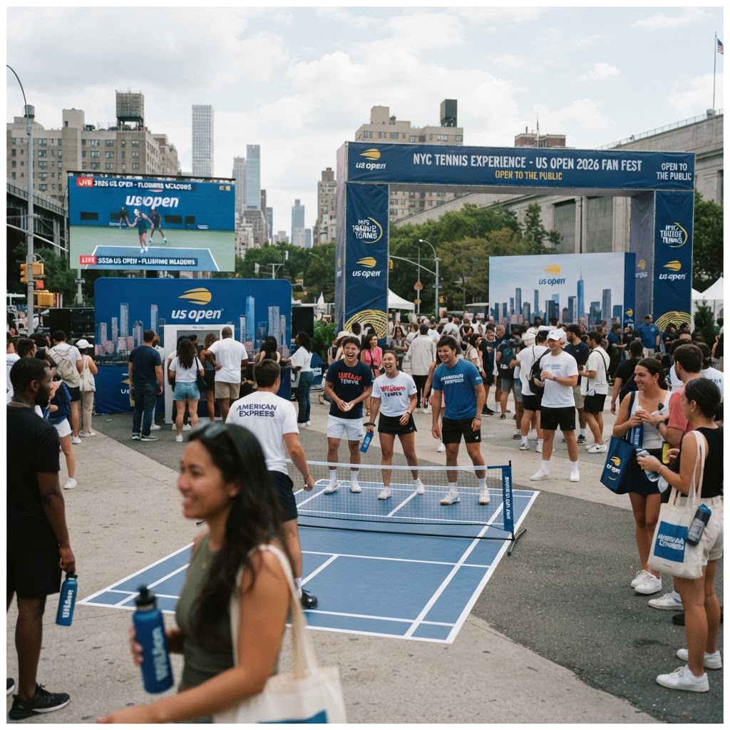 Companies Launch NYC Tennis Pop-Ups to Engage Fans During 2026 US Open