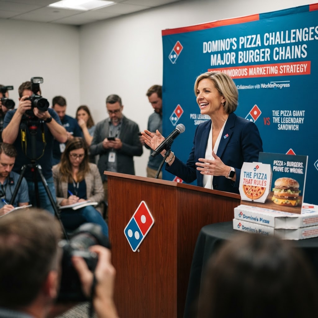Domino’s Pizza Challenges Major Burger Chains With New Humorous Marketing Strategy
