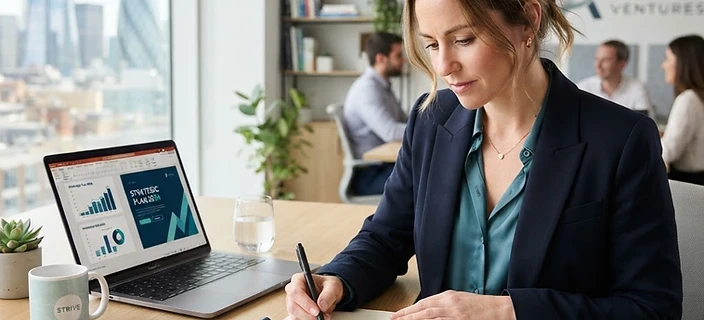 Founder planning a business strategy