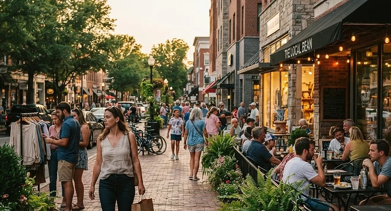 Retail + Lofts at 57 East, a mixed-use destination in Downtown Newnan