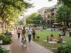 Greenspace + LINC at 57 East in Downtown Newnan