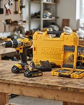 DeWalt Cordless Drill + 40 Piece Accessory Kit