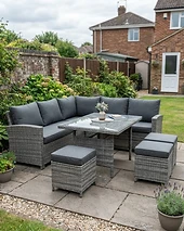 Garden Furniture Set - 6 Seater Rattan