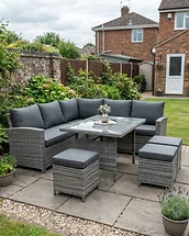 Garden Furniture Set - 6 Seater Rattan