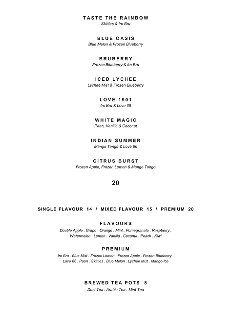 Pipe & Slice menu