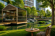 Scenic park views at Aras Residences