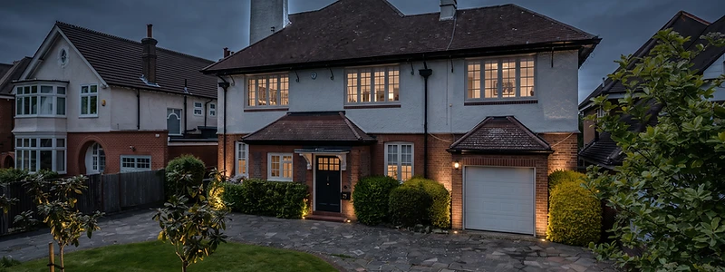 Architectural luxury home exterior
