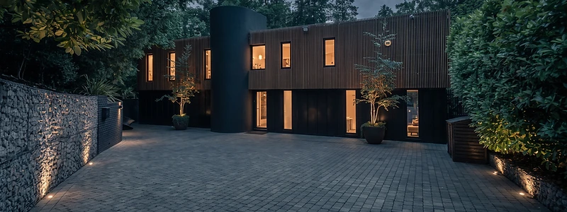 Architectural luxury home exterior