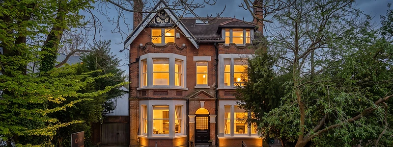Architectural luxury home exterior