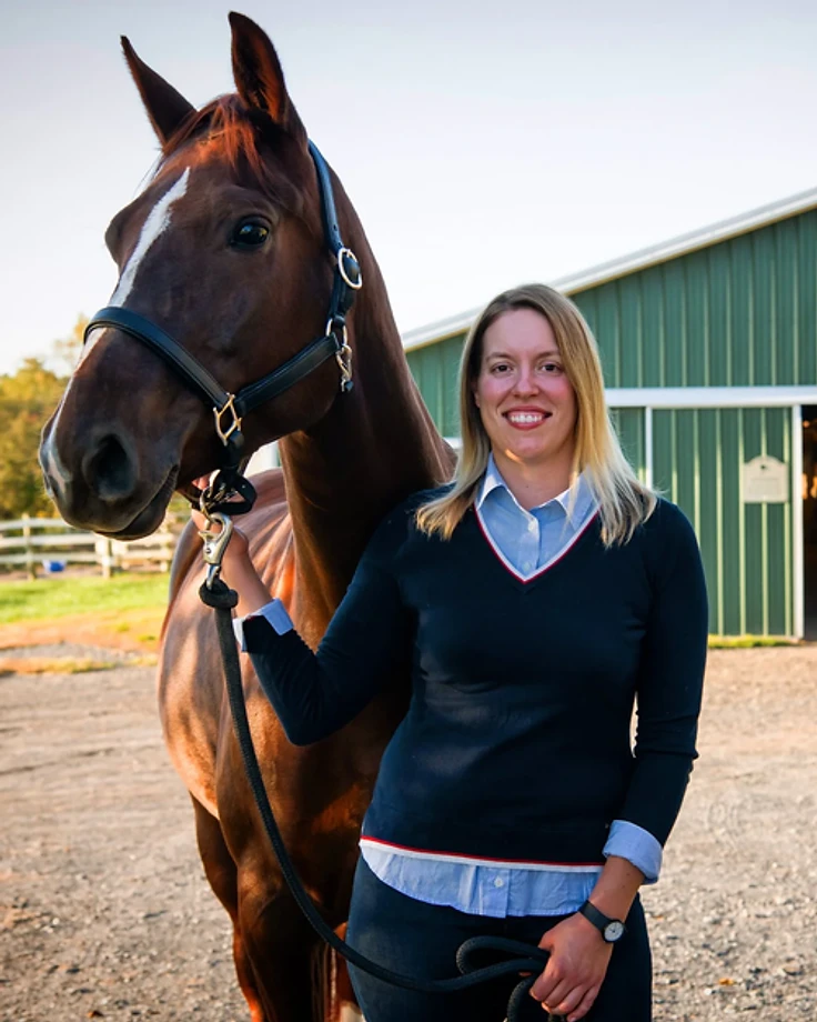 Tanja Schnuderl, Senior Equine Appraiser and founder of Sigma Equine LLC, in a professional portrait