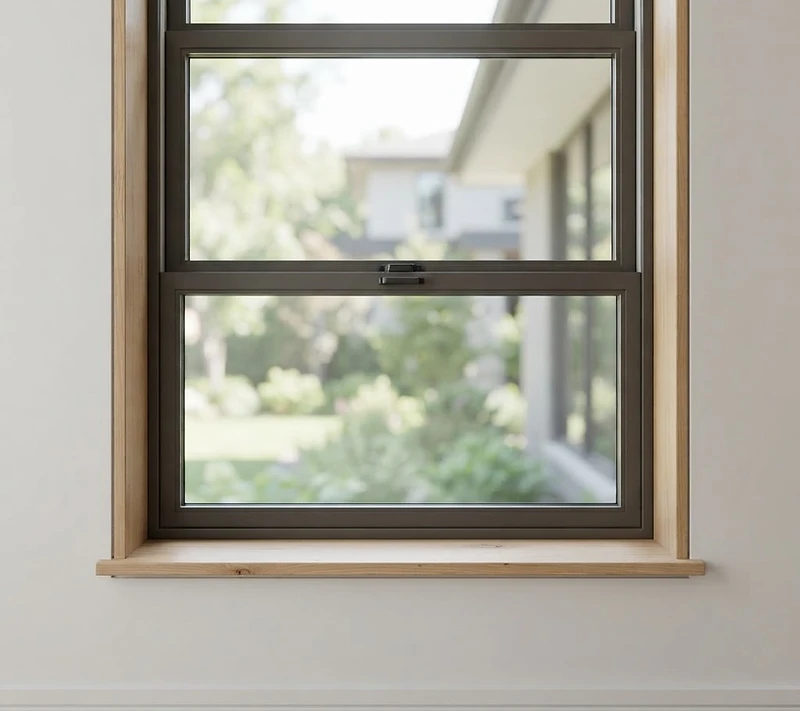 Energy-efficient replacement window detail