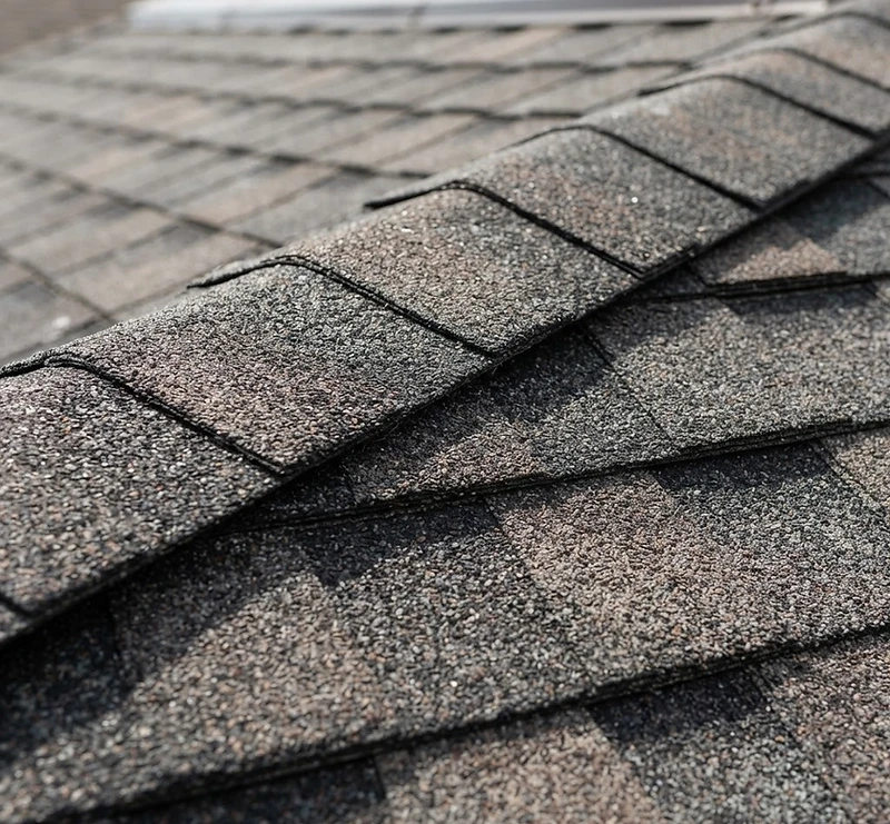 Architectural shingle roof texture detail