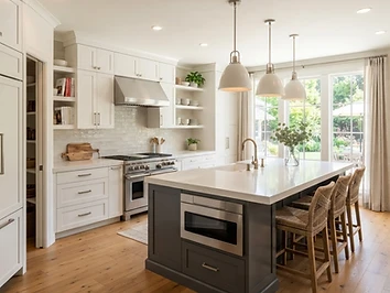 Example kitchen remodel — cabinetry and countertop replacement