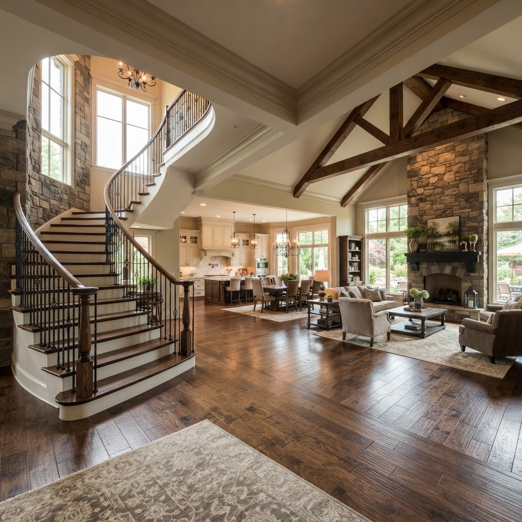 Example whole-home renovation with restored woodwork and updated interior