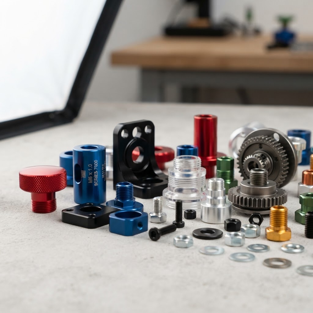 Anodised and surface-treated machined parts