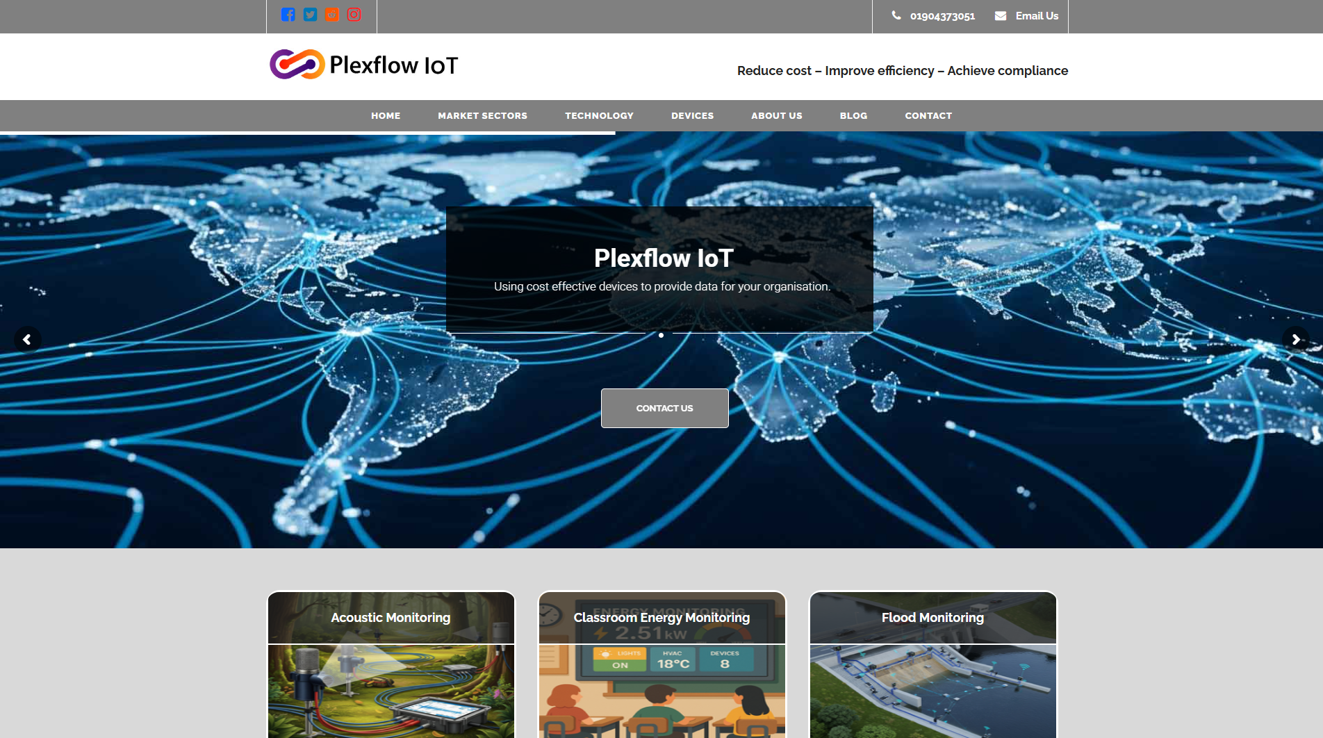 Plexflow website designed by Klik Digital
